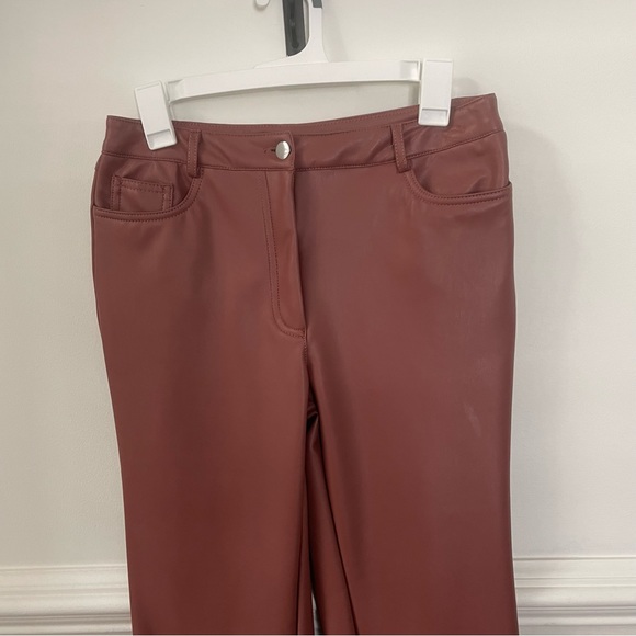Forever 21 faux leather flare pants size medium - Picture 5 of 10